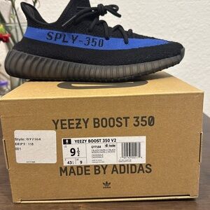 Yeezy Boost 350, Men’s size 9.5, color Dazzling Blue, slightly used